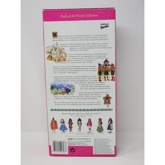 Vintage 1994 Barbie Dolls Of The World German Sealed Brand New In Original Box - Picture 3 of 9